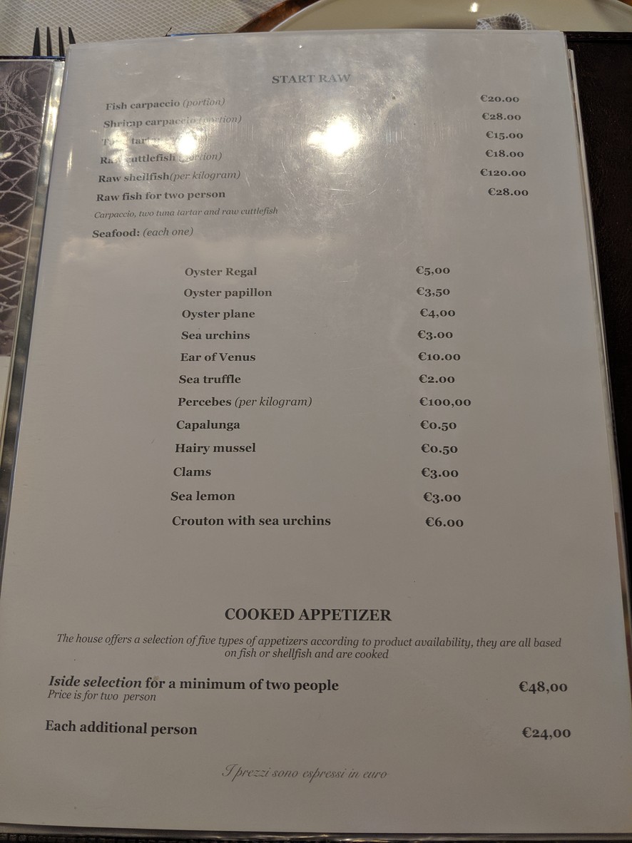 Ristorante Il Tempio di Iside menu 1
