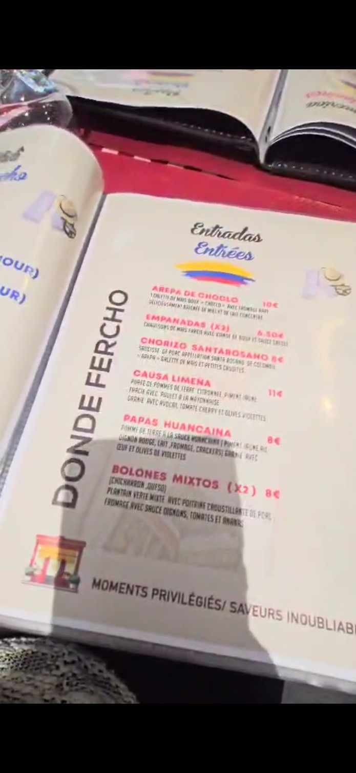 DONDE FERCHO menu 1