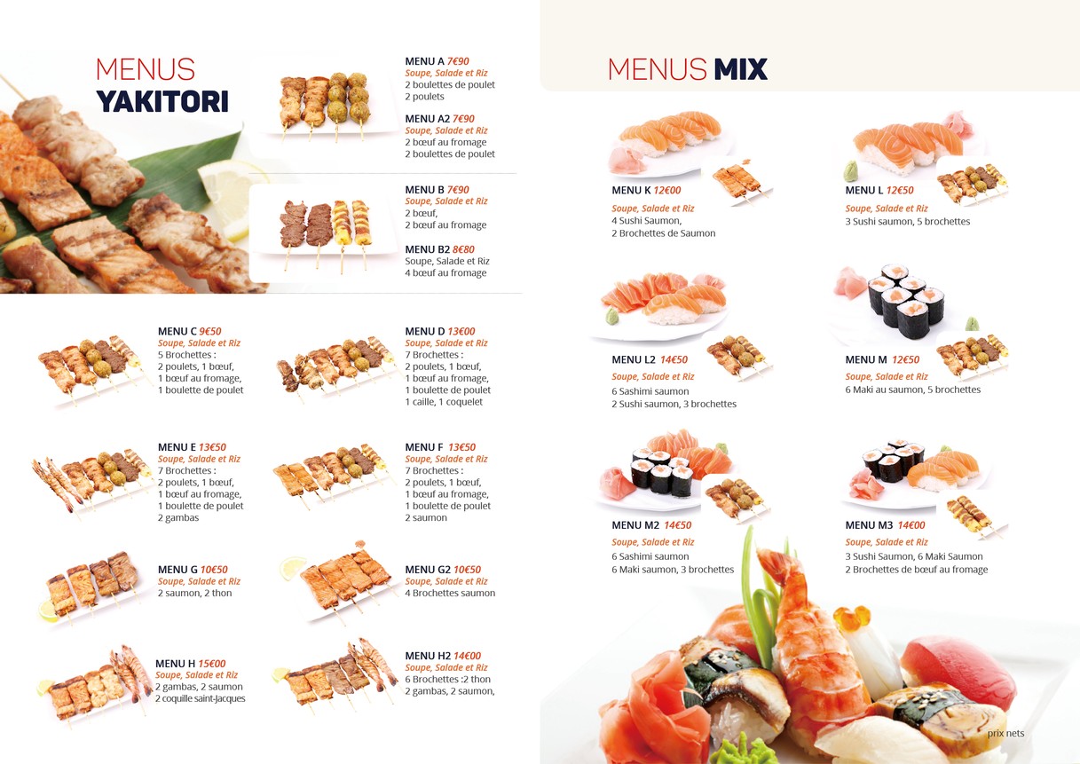 Sakura menu 1