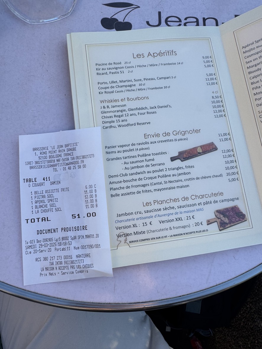 Brasserie Jean-Baptiste menu 6