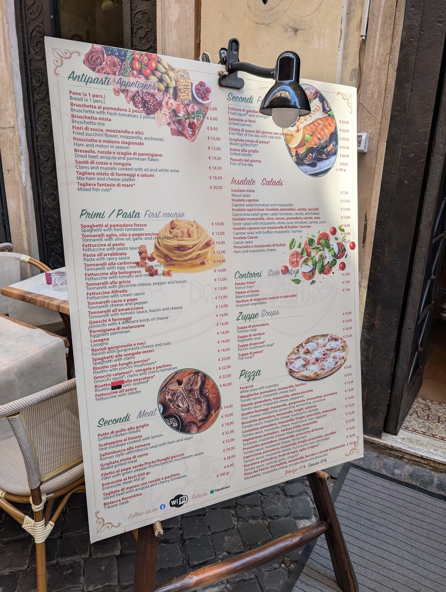 Ristorante Taberna Patrizi e Plebei menu 2