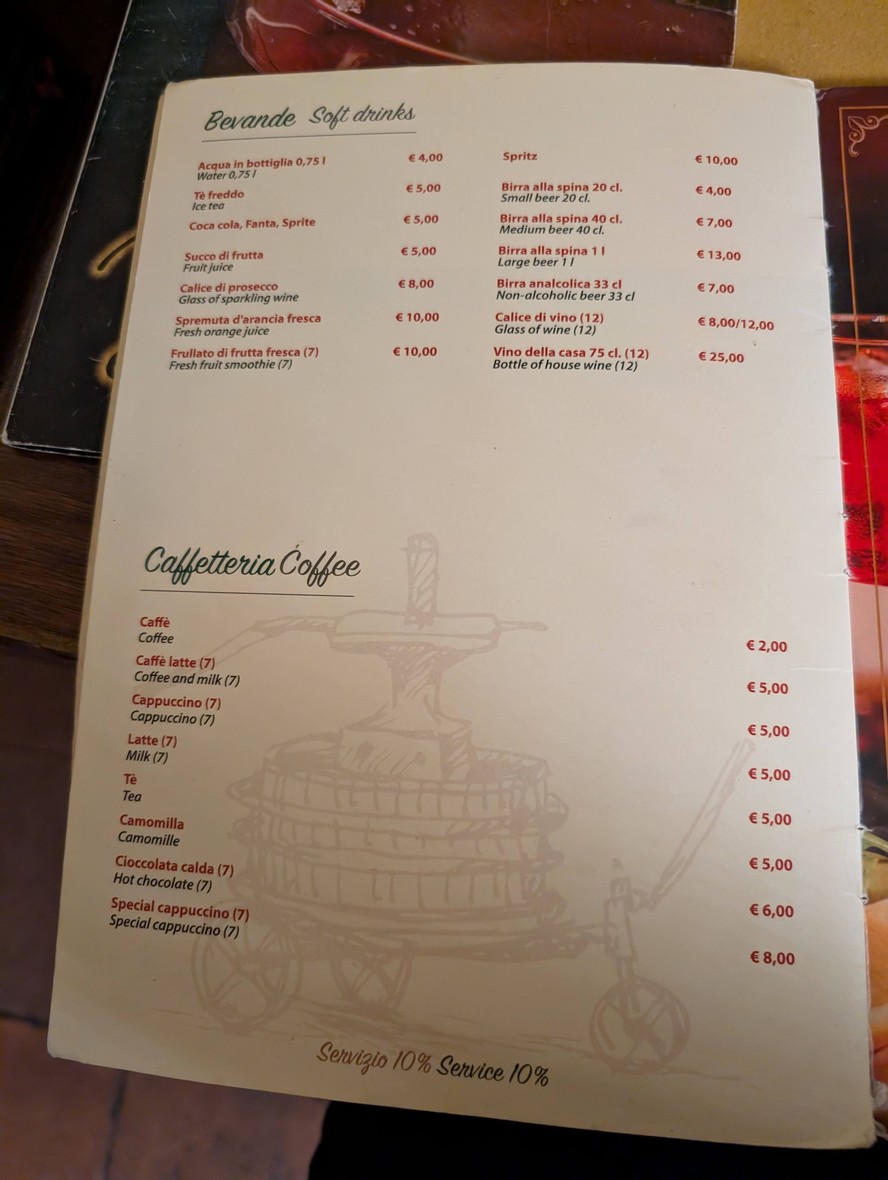 Ristorante Taberna Patrizi e Plebei menu 3