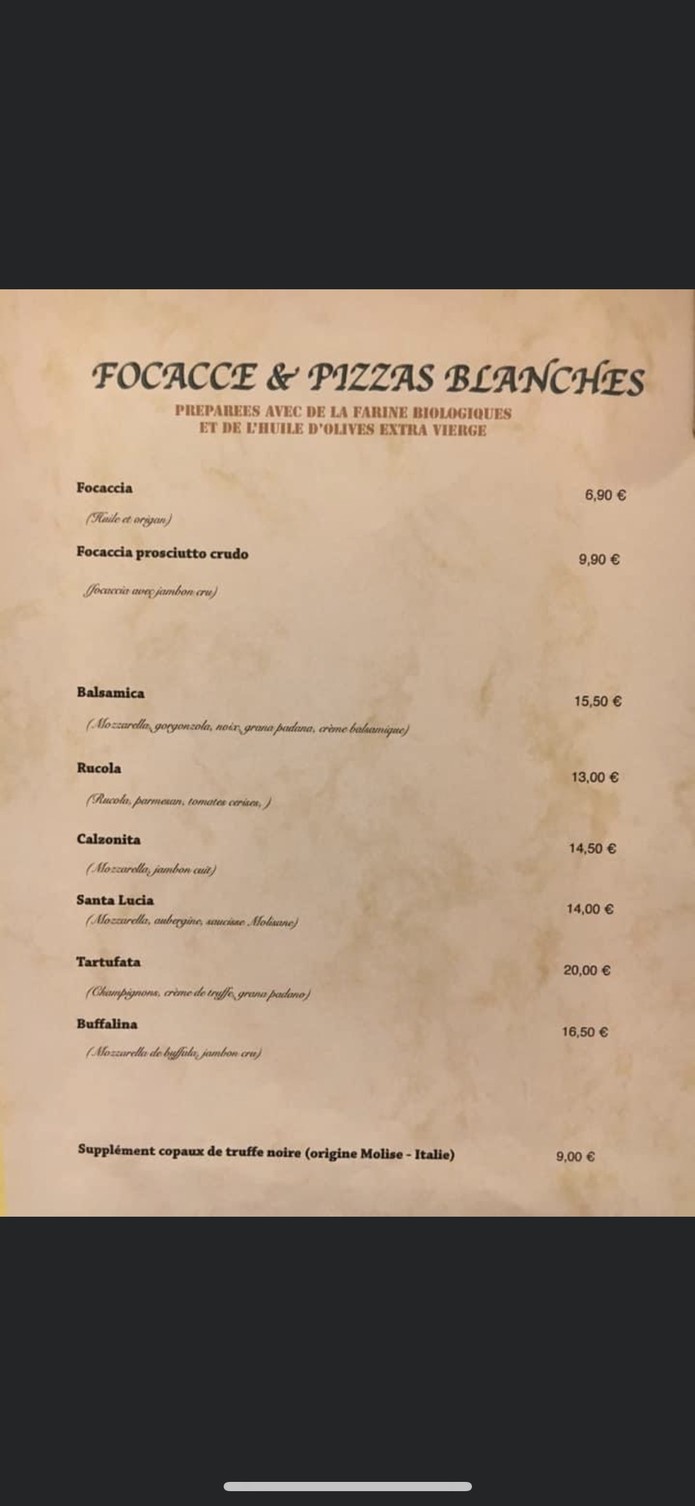 La Molisana menu 4