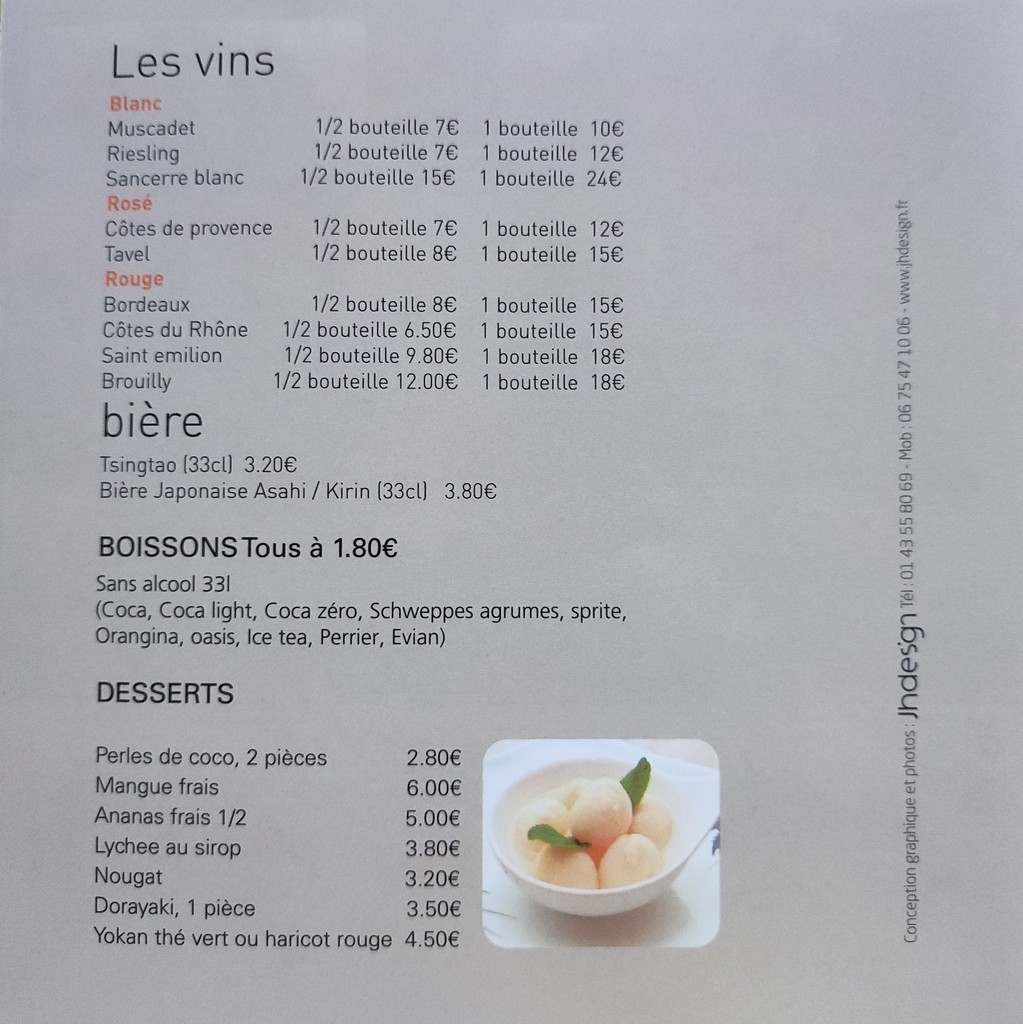 Chez Janny menu 4