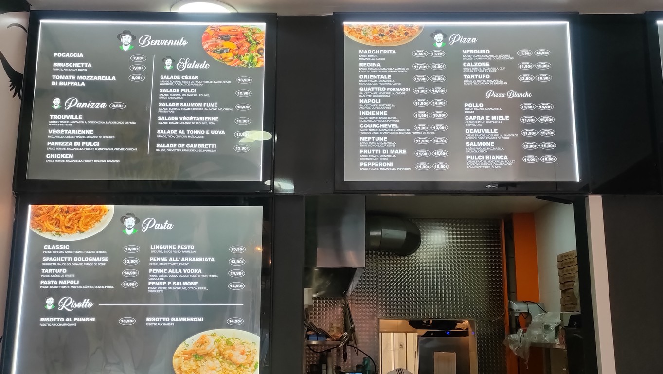 PULCI menu 1