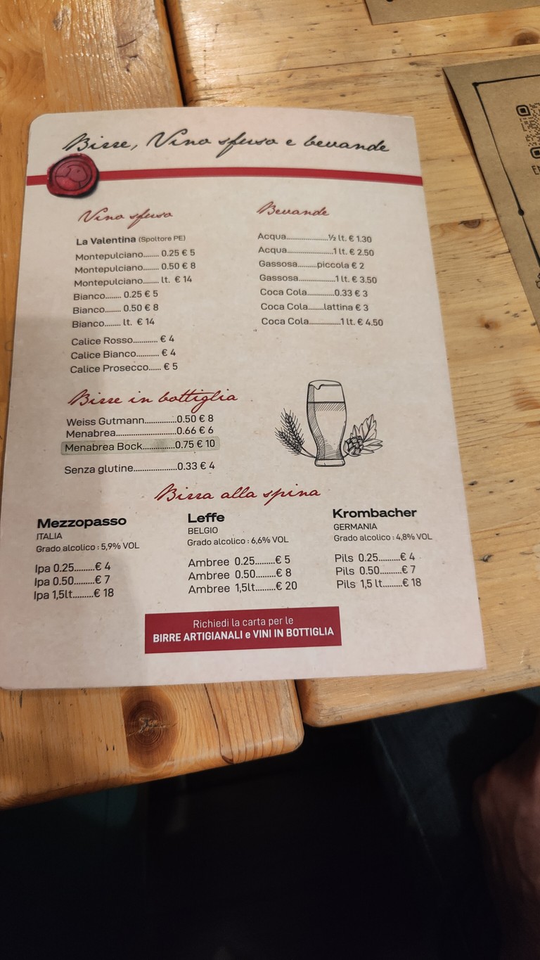 Rostelle and Co. Roma menu 2