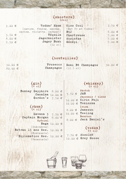L'Écurie menu 8