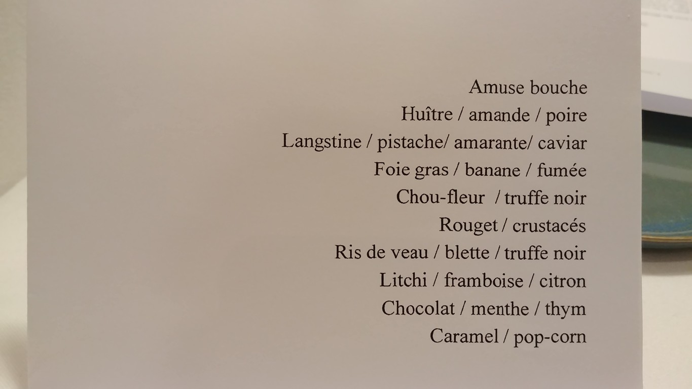 Restaurant MONTÉE menu 3