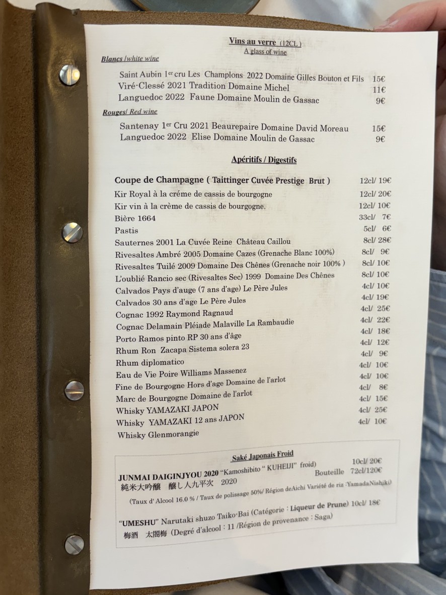 Restaurant MONTÉE menu 4