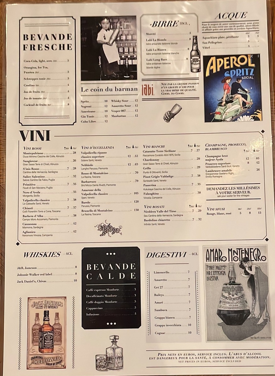 Visconti menu 2