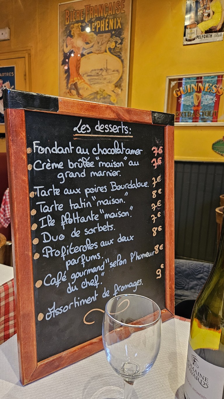 L'Heure Bleue menu 2