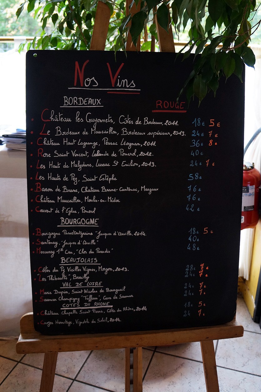 L'Heure Bleue menu 3