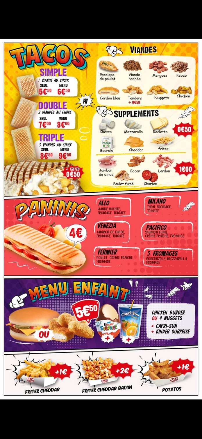 Allo Pizza Drancy. menu 2