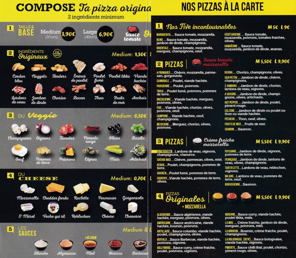 Five Pizza Original - Saint-Maur-des-Fossés menu 1