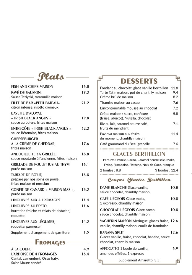 Café Beaugrenelle menu 3