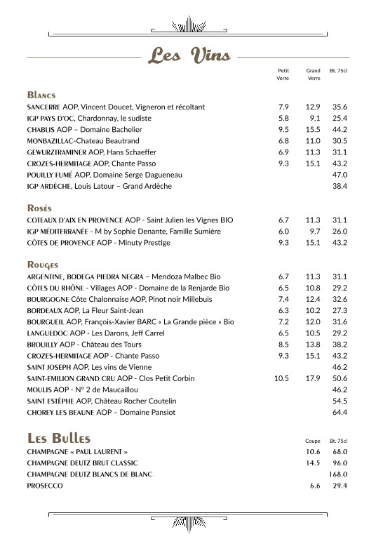 Café Beaugrenelle menu 4