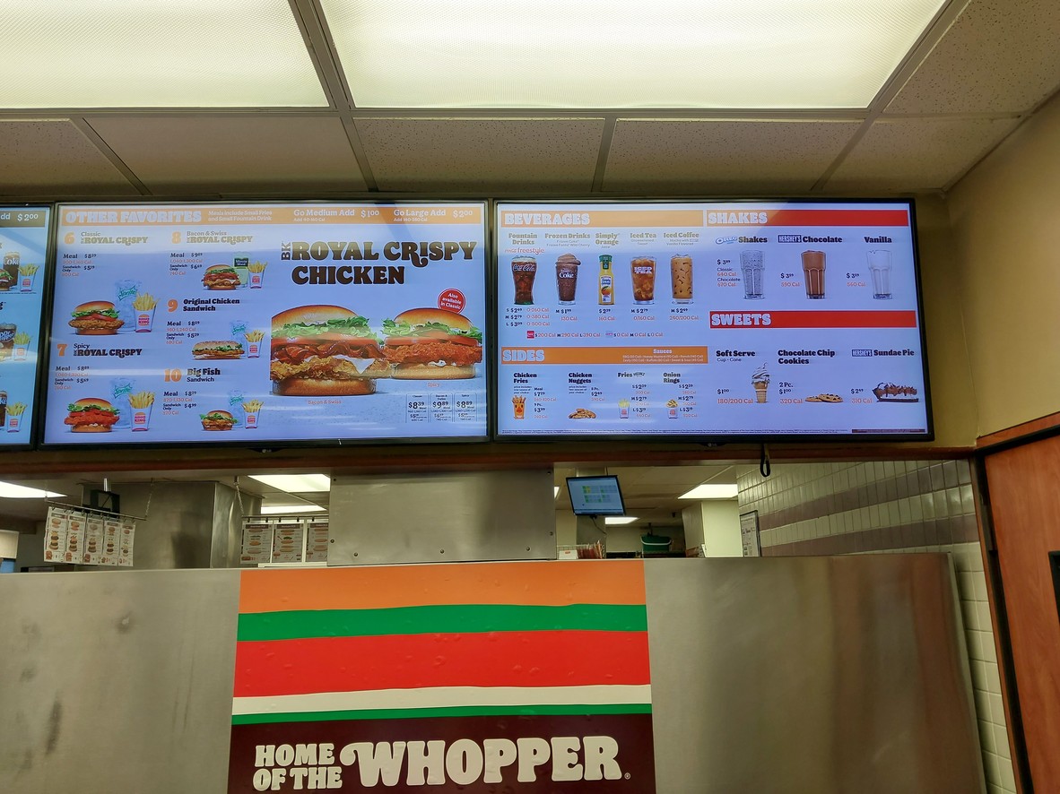 Burger King menu 2