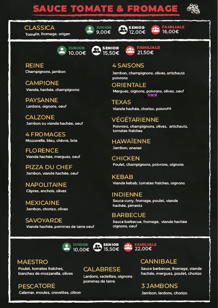 Maestro Pizza menu 1