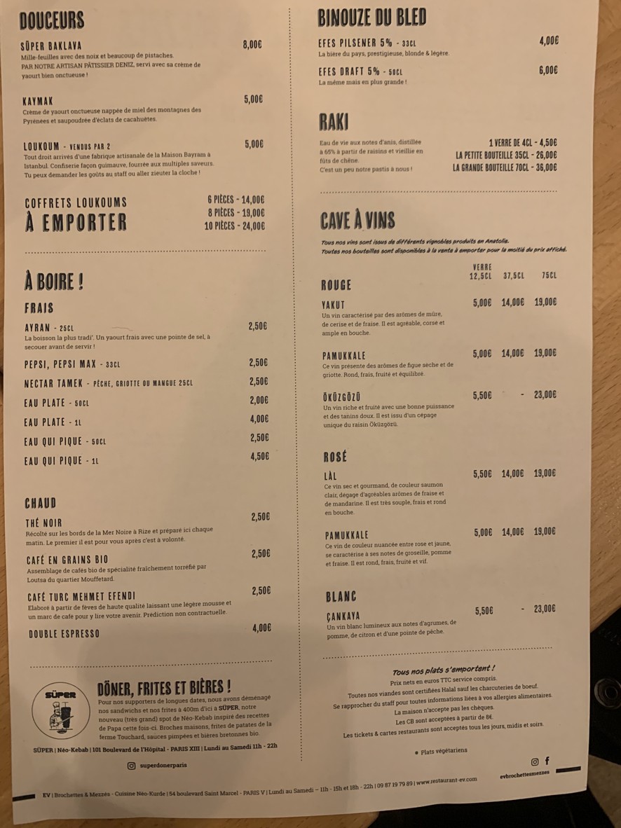 EV Brochettes & Mezzés menu 2