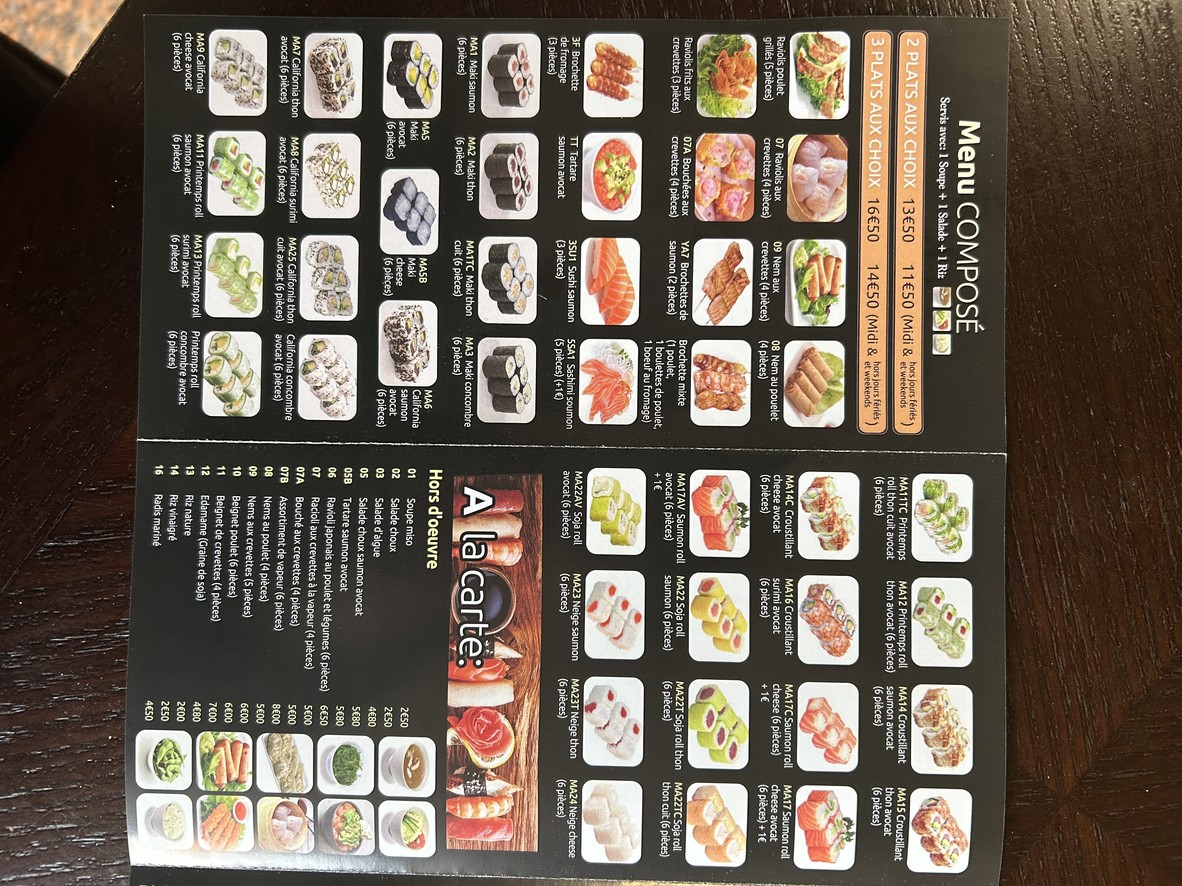 Kisoro menu 3