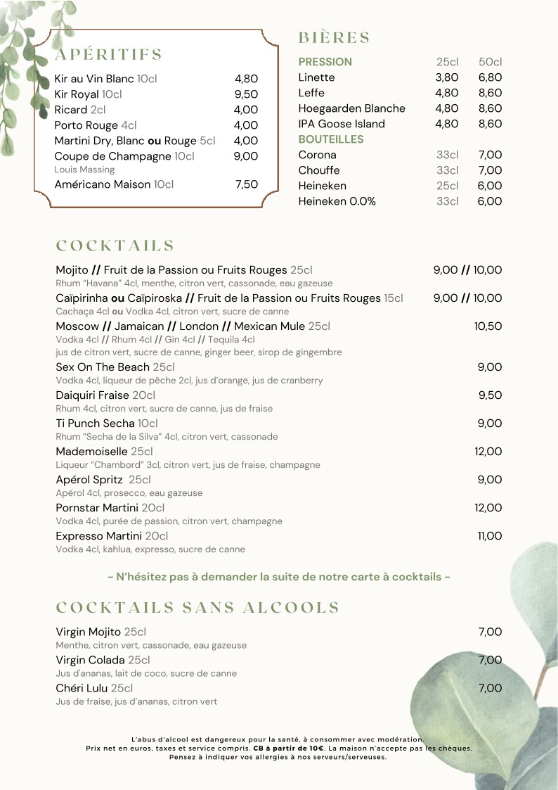 Linette menu 5