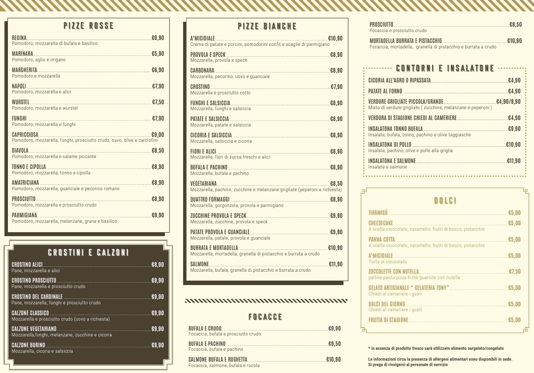 A Casa di Ale - Pisana menu 2