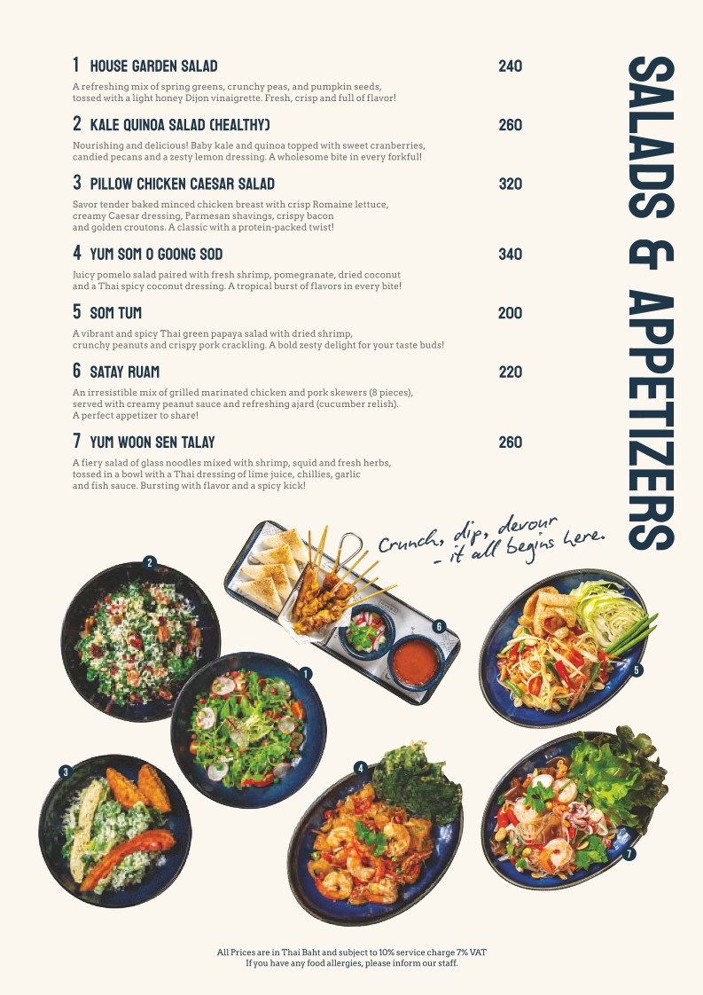 The Mesh Bangkok Sukhumvit 22 menu 1