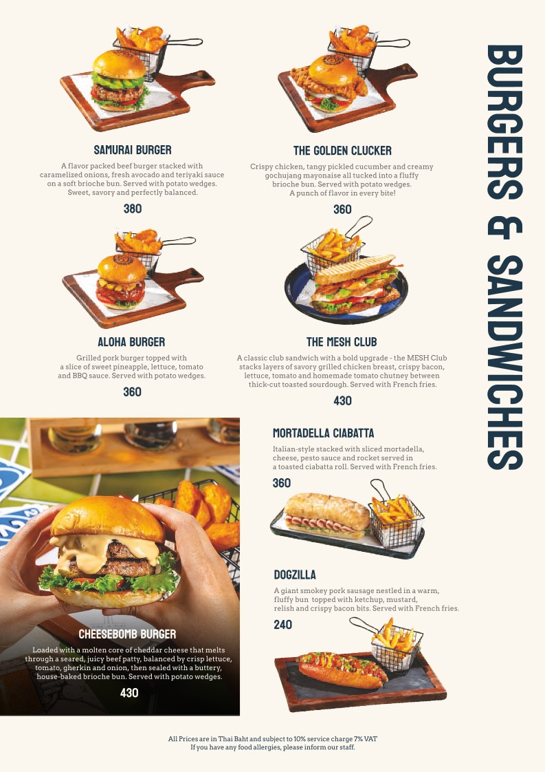 The Mesh Bangkok Sukhumvit 22 menu 3