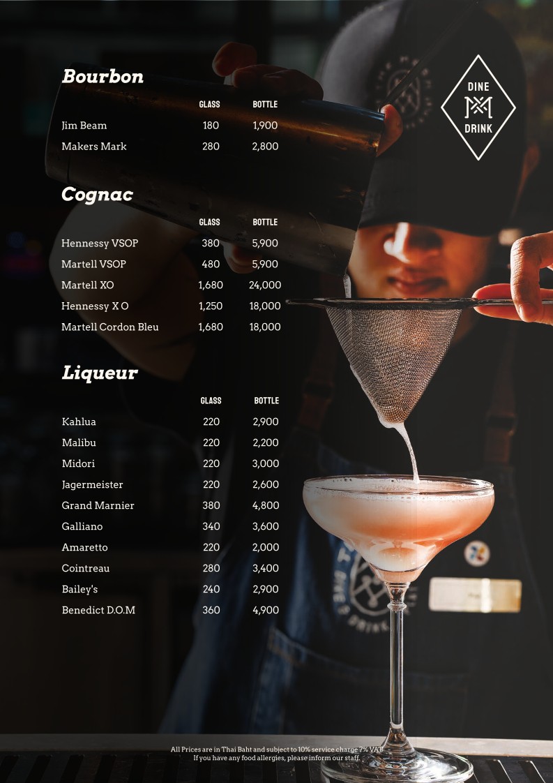 The Mesh Bangkok Sukhumvit 22 menu 4