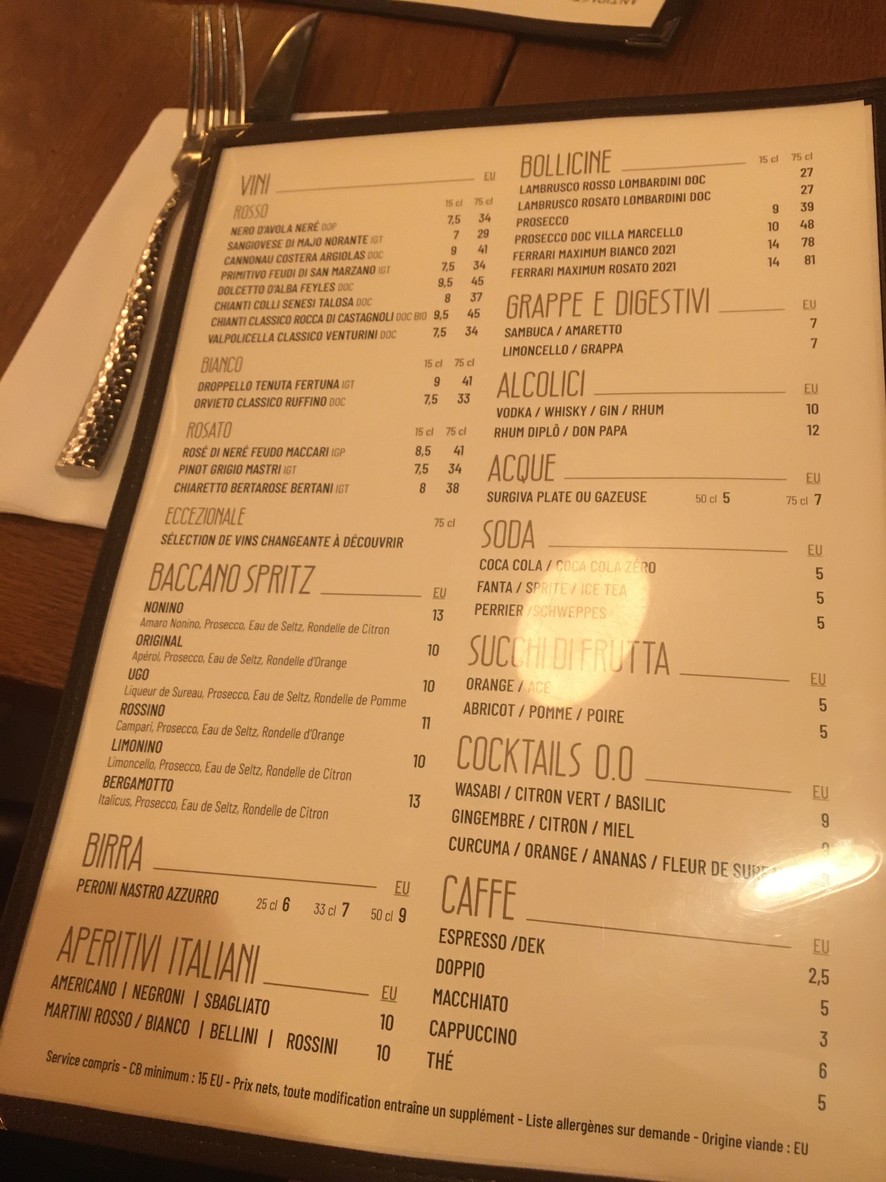 BacCano menu 3