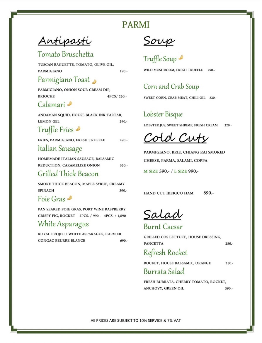 Parmi.bkk menu 1