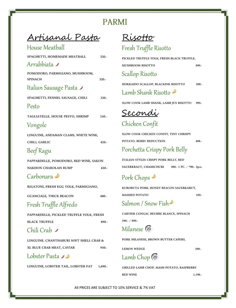 Parmi.bkk menu 2