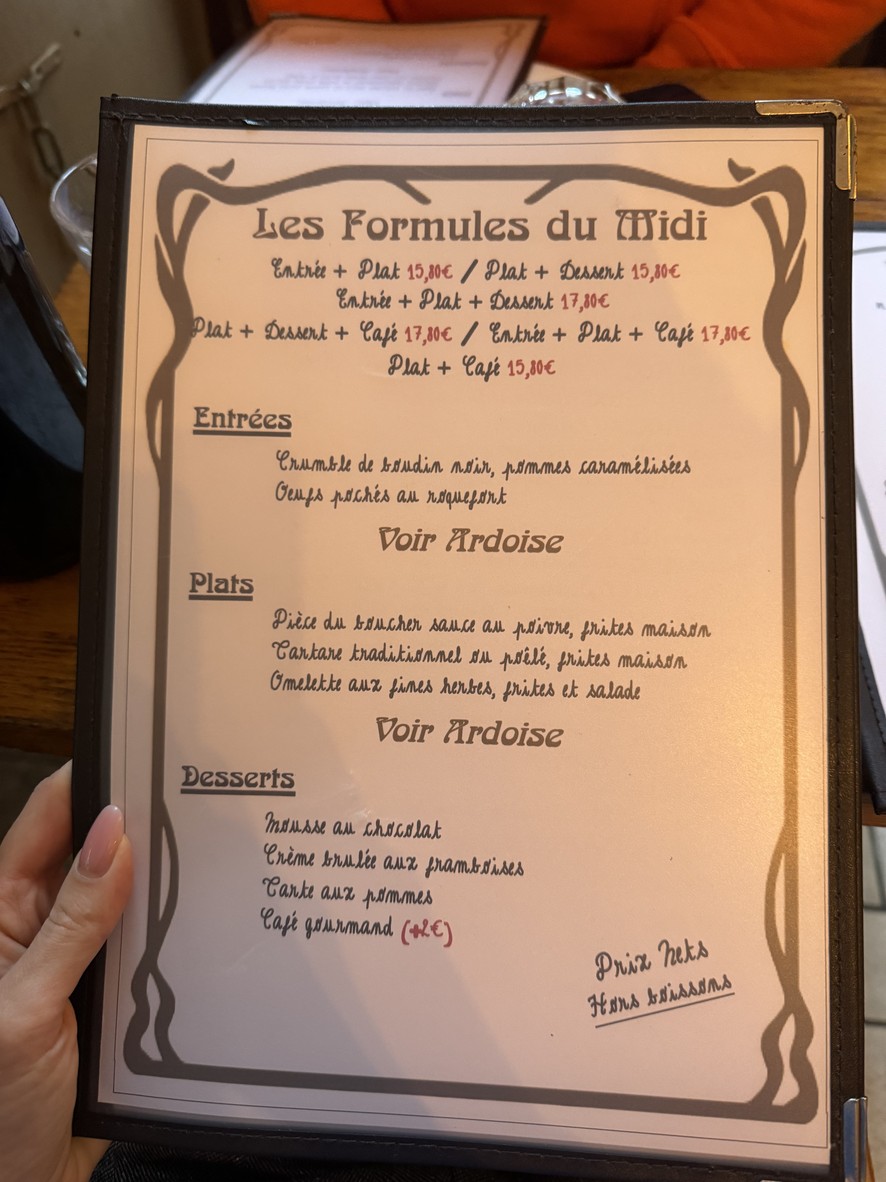 L'Epoque menu 2