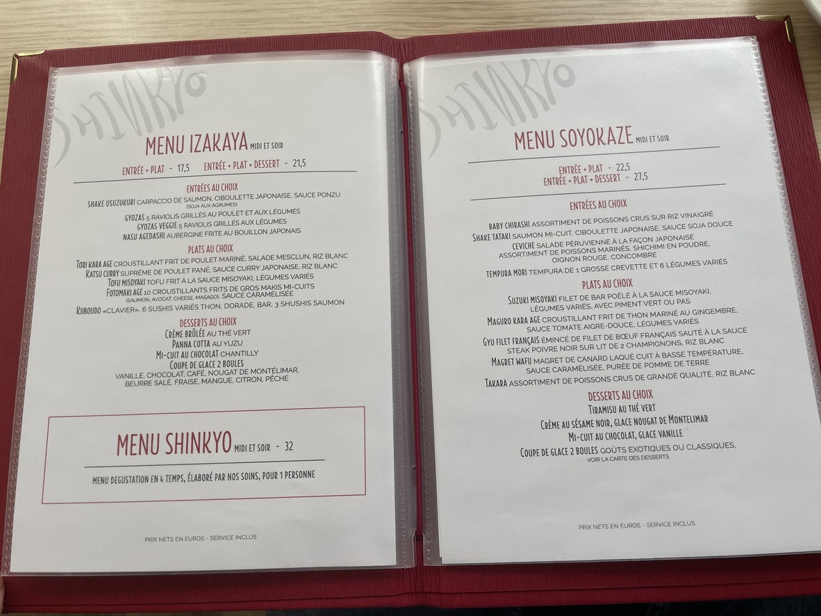 Shinkyo menu 4