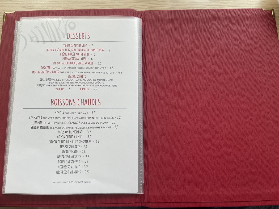 Shinkyo menu 5