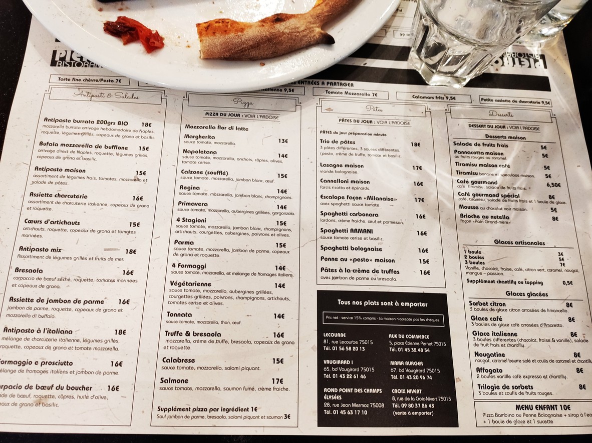 Pietro menu 1