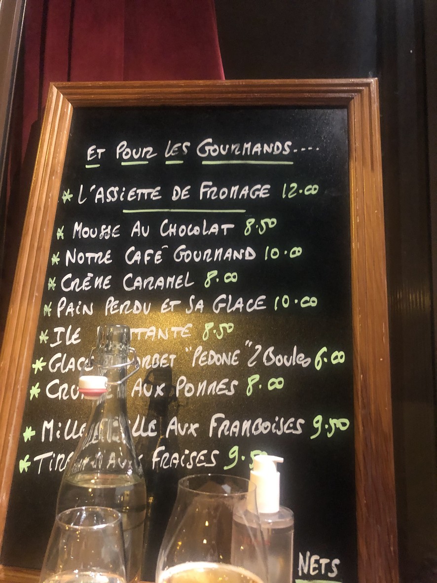 Chez Papinou menu 2