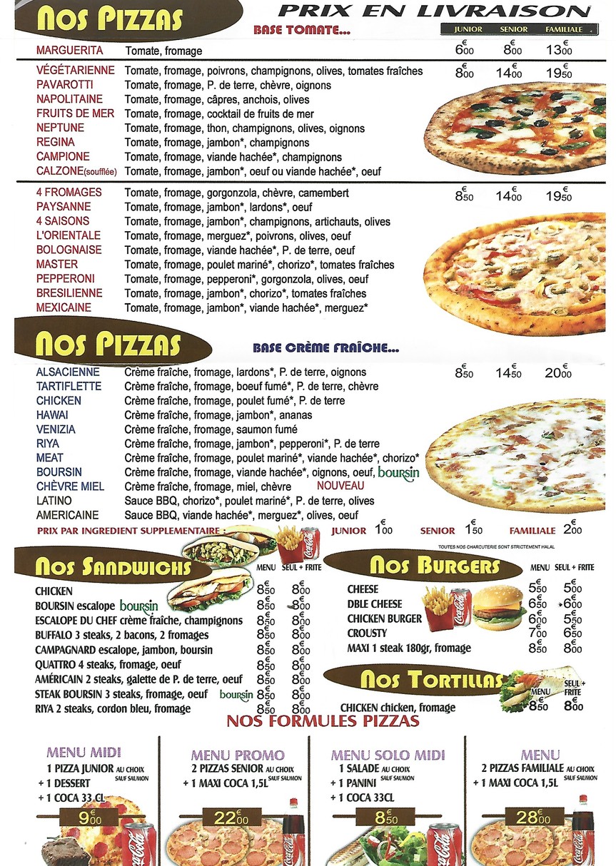 PIZZA TORY/ Riya Pizza menu 2