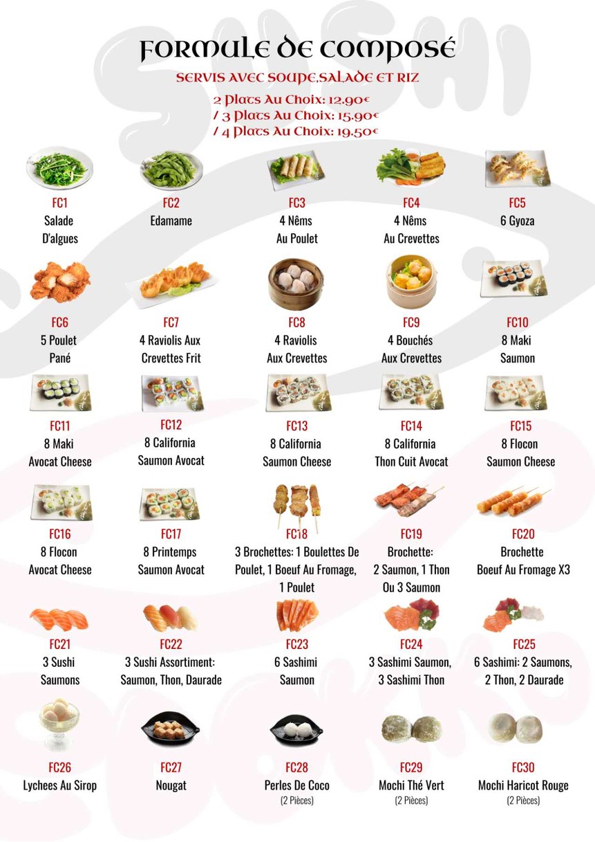 Sushi Edokko menu 2