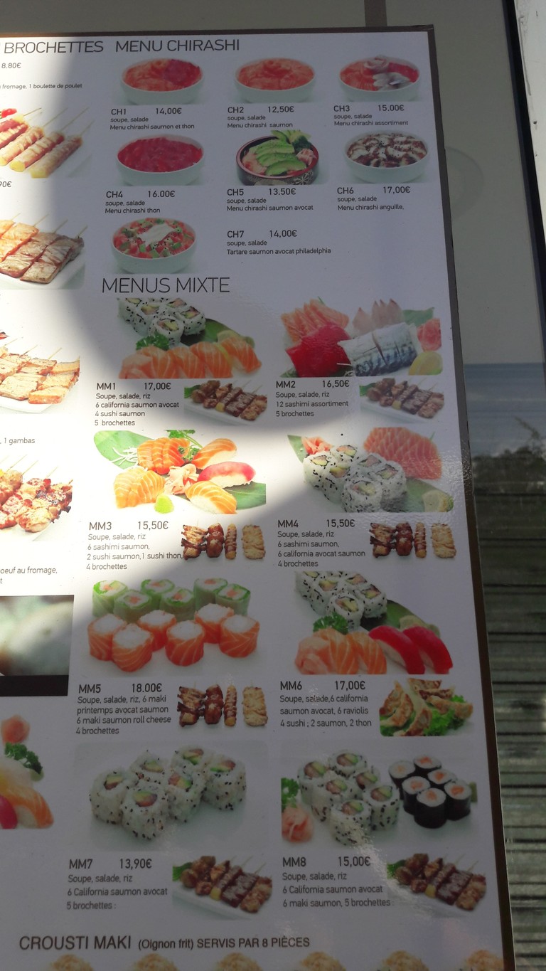Tokyo Sushi menu 2