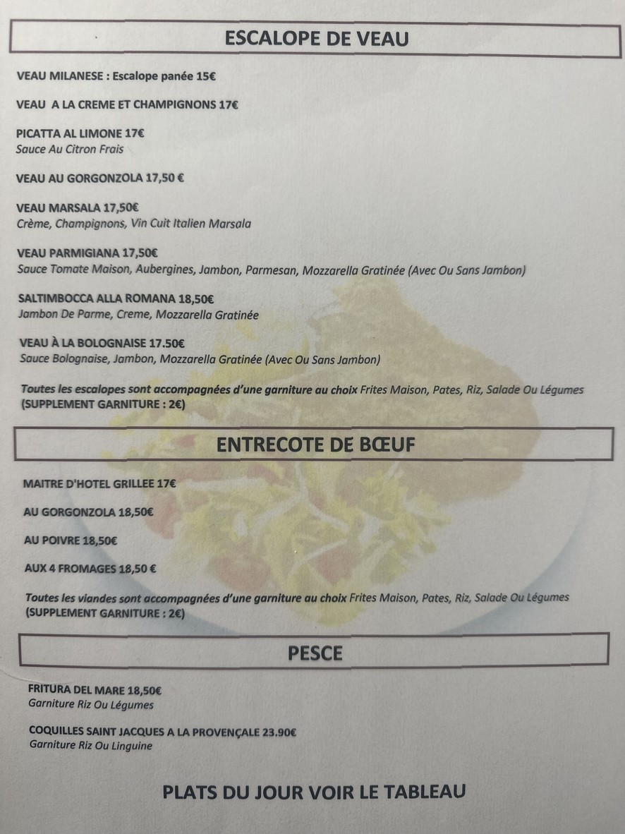 Pizzeria Rialto menu 3