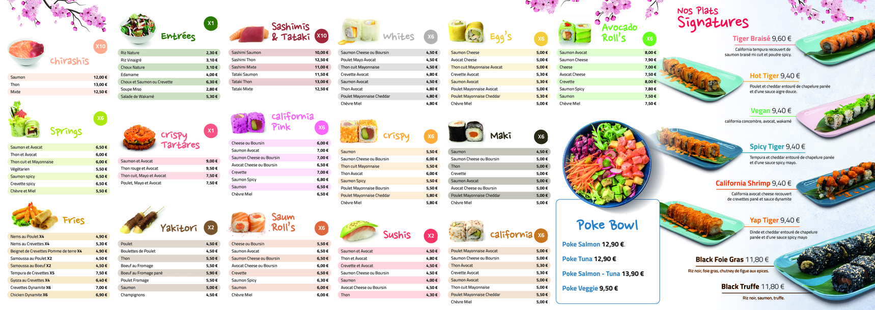 Konowa Sushi & Wok | Restaurant japonais sur place ou à emporter menu 2