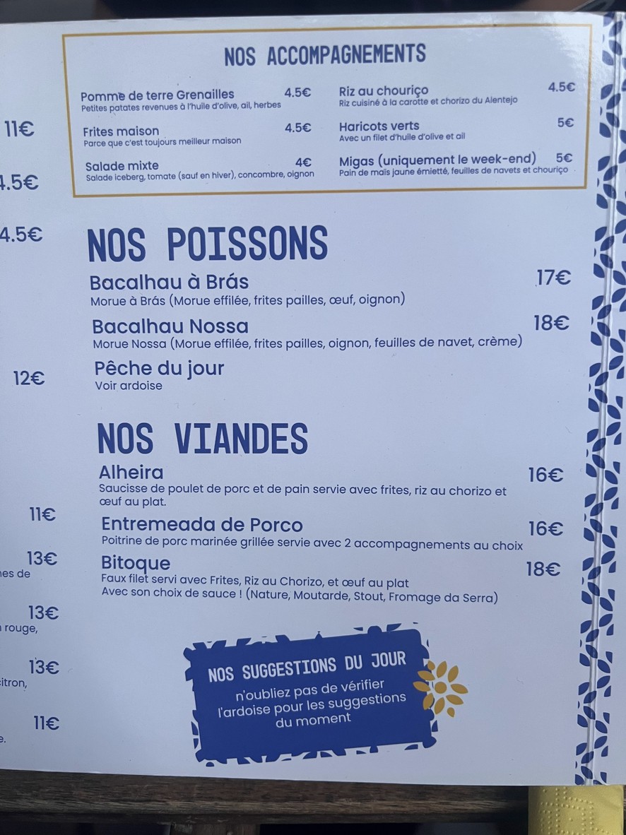 Nossa Churrasqueira Paris 15 menu 2