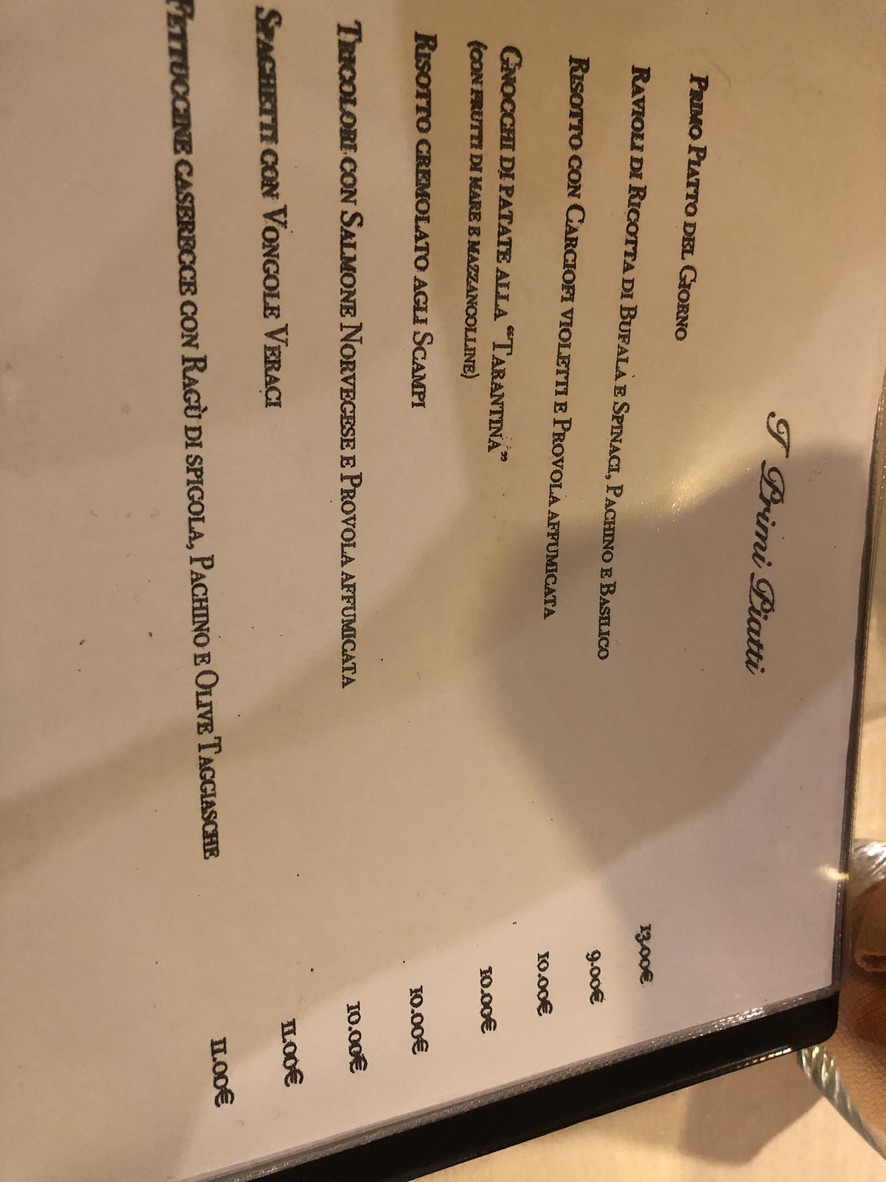 Ristorante Eden menu 2