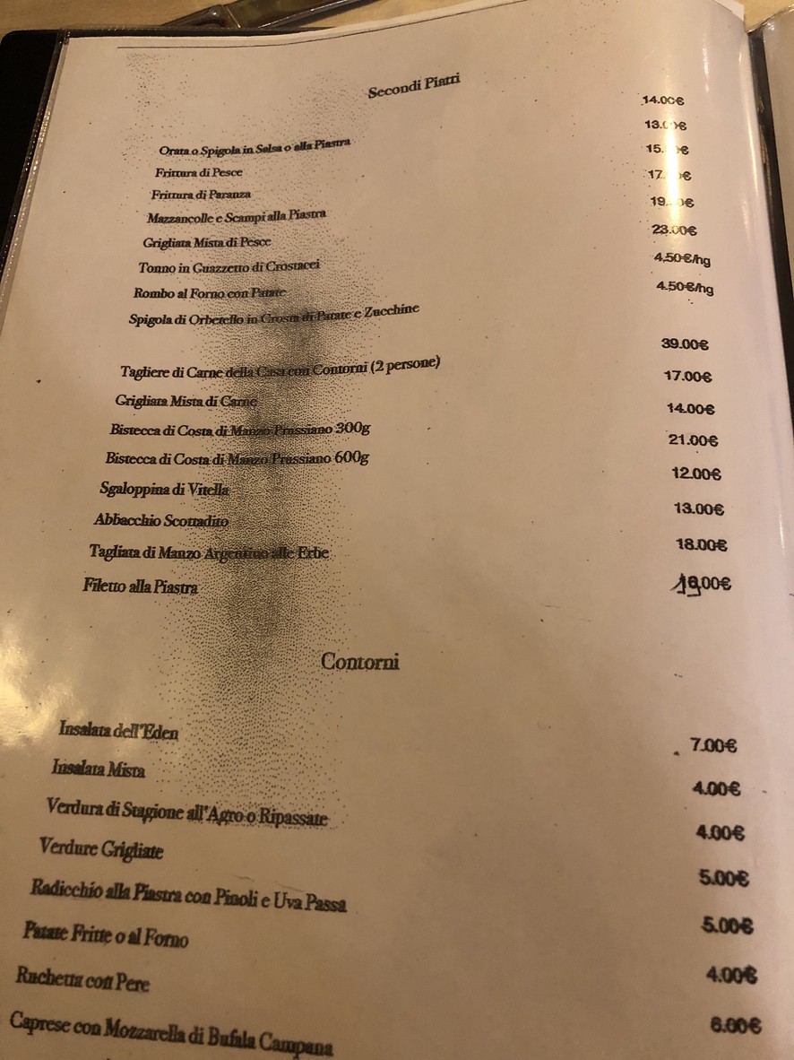 Ristorante Eden menu 4
