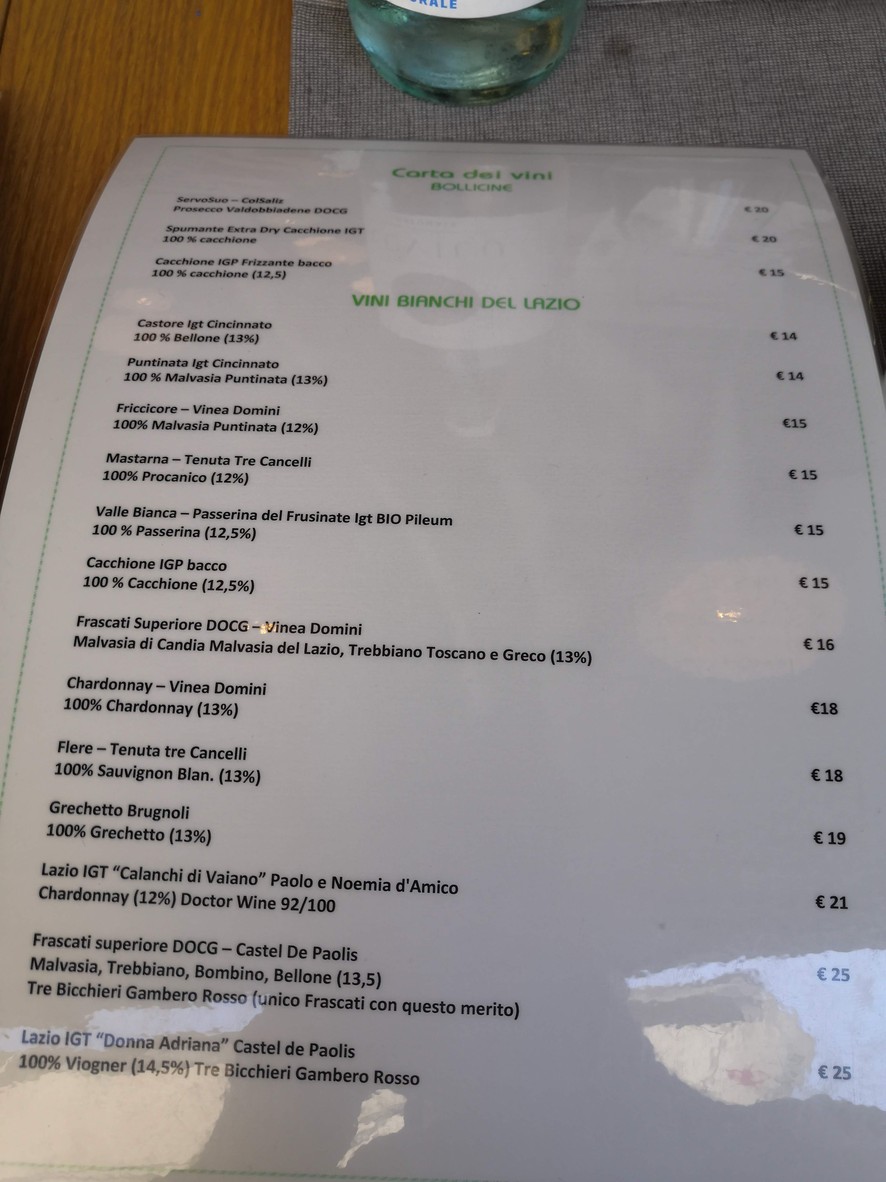 Popina Trattoria menu 3