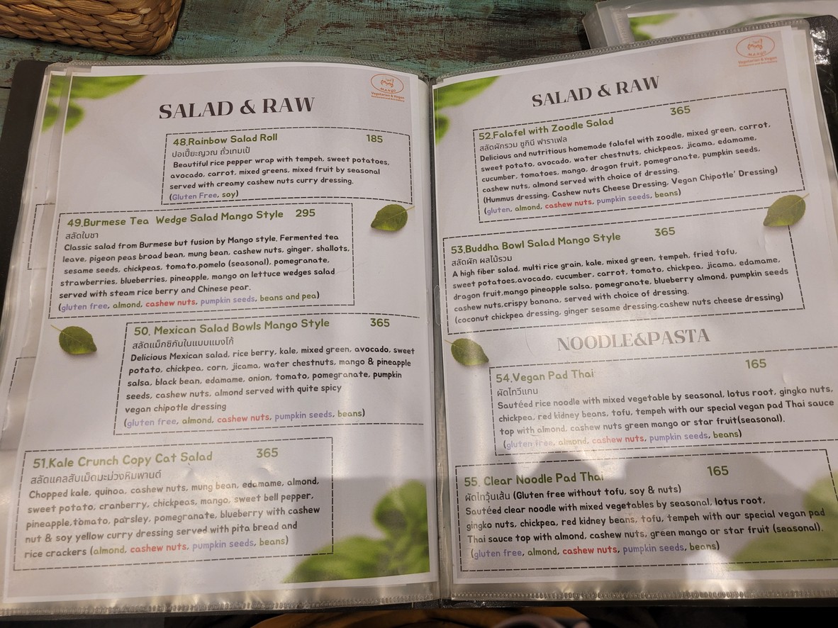 Mango Vegetarian & Vegan Restaurant menu 3