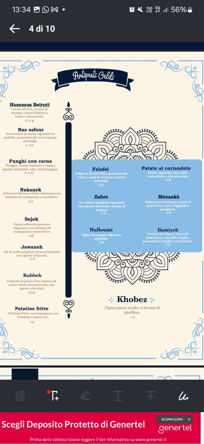 Layalina menu 2