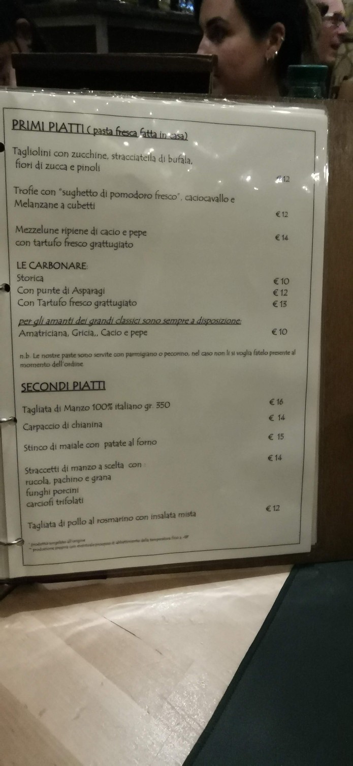 L'Albero Cocciuto menu 2