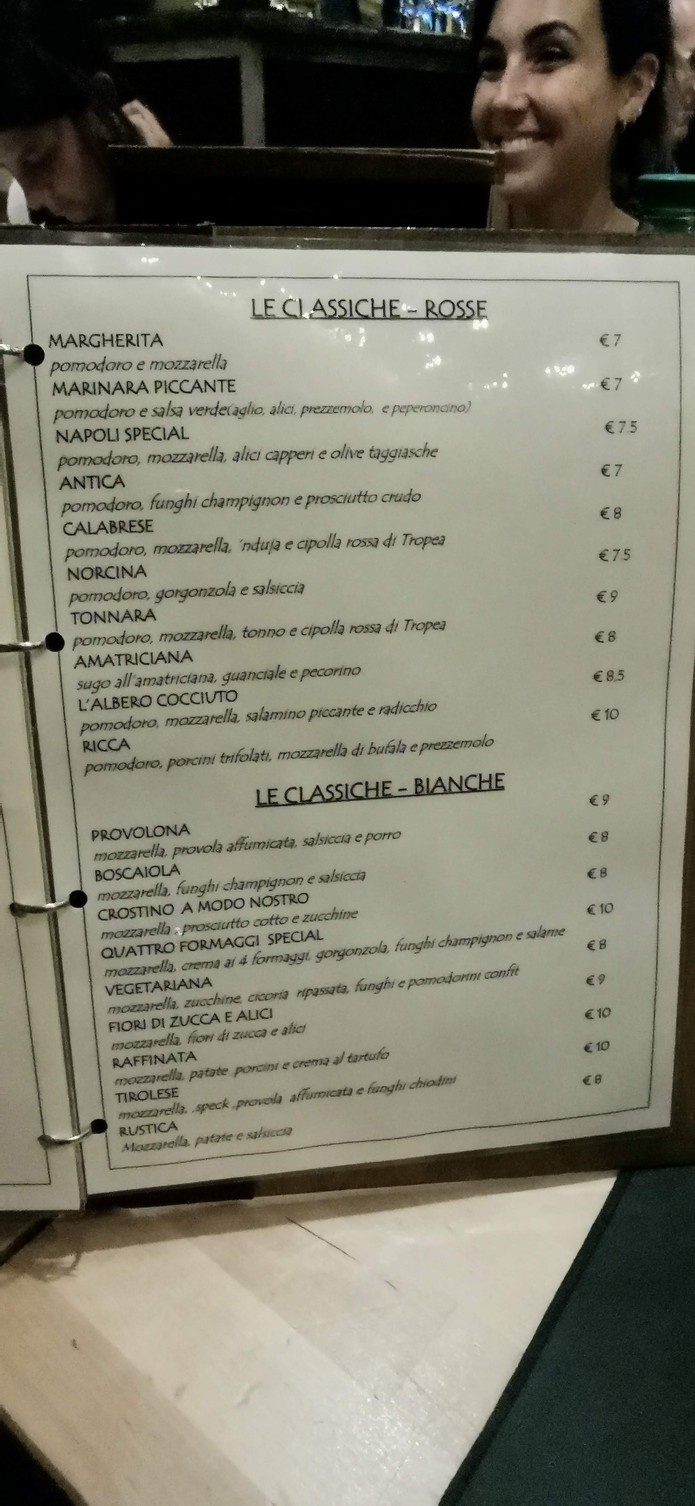 L'Albero Cocciuto menu 3